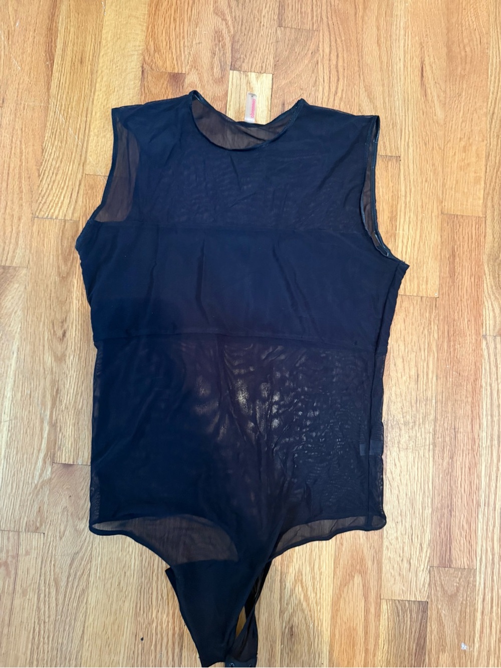 Commando Black Sheer Sleeveless Mesh Bodysuit